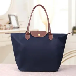 Evening Bags High Quality Classic Portable Foldable Dumpling Handbag Woman Travel Lightweight Shopper Waterproof Nylon Shoulder Sac A 230314