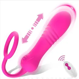 Vibrator G-point wireless remote control vibration contraction false penis anus vagina clitoral stimulator masturbation couple sex toy