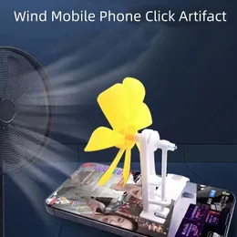 Ny mobiltelefonskärm Auto-Clicker Natural Wind Speed ​​Regulation Mute Simulation Finger Click Device Games Screen Clicker