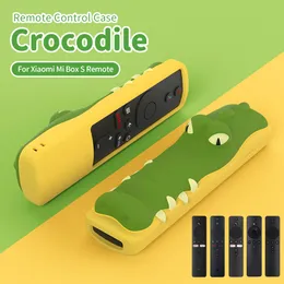 Pokrywa dla Xiaomi TV Box S Mi Stick 4K 1080p Silikonowy zdalny element sterowania Cartoon Crocodile Creative Protective Shell