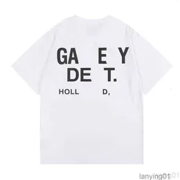 Herren T-Shirts Designer Galleryes Depts Shirt Alphabet Print Trendy Trend Basic Fashion Loose Short T-Shirt Halbarm Teeszcva7bh57bh5