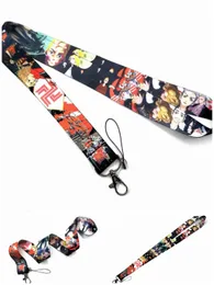 Mobiltelefonband charms 30 st klassisk tecknad japansk anime tokyo hämndare lanyard för nycklar hals id märke innehavare nyckelchain nyckelhållare nyckelning tillbehör