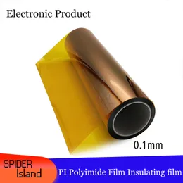 0,1 mm tjocklek Pi Polyimidfilm Guldfilm Guldfinger 25 Meter Brown High Temperatur Film Kapton Film Icke-vidhäftande 1-6 cm Bredd