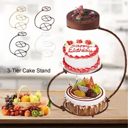 Creative Cake Stand Wedding Birthday Party Cake Display Holder Metal dessert Cupcake Cookies Hemkök Bakningsverktyg