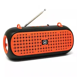 Ny H42 -band Portable Bluetooth -högtalare med ficklampa Mini -högtalare Pull Rod Antenna Radio