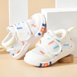 İlk Yürüyüşçüler Yaz Hava Mesh Toddler Ayakkabı 1-4T Bebek Kız Kızlar Sandalet Sandalet Anti-Colision Çocuklar İlk Yürüyüşçüler Bebe Garcons Bebe Fille Chaussures 230314