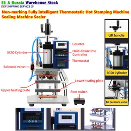 Hot Stamping Heat Press Transfer Machine Icke-markering Intelligent termostatisk tätningsmarkeringsenhetsförseglare för plastfilmpåse