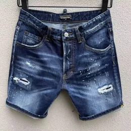 DSQ Phantom Turtle Jeans Men Jean Mens Luxury Designer Skinny Ripped Cool Guy Causal Hole Denim Fashion Märke Fit Jeans Man Washed Pants 51563