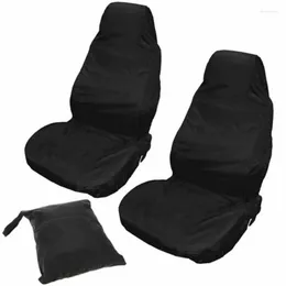 Tampas de assento de carro 2pcs cobertura protetor de armazenamento de armazenamento dobrável Bolsa lavável Acessórios automáticos peças à prova de poeira