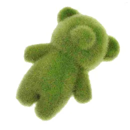 장식용 꽃 동물 떼가있는 가짜 녹색 동물 조각상 인공 시뮬레이션 인형 잔디 잔디 다람쥐 정원 불규칙