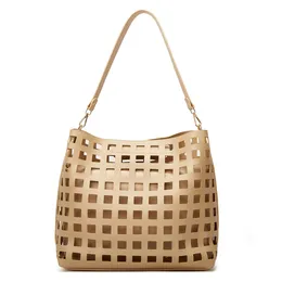 HBP Fashion Composite Bag kvinnors handväska med kontrollerad ihålig design axelväska