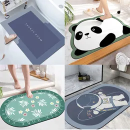 Wholesale bathroom diatom mud floor mat, bathroom carpet, absorbent floor mat, simple anti-slip, quick-drying toilet mat