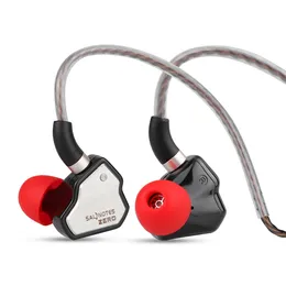 Słuchawki telefonu komórkowego 7Hz Salnotes Zero HiFi 10 mm Dynamiczny sterownik w słuchawkach Earfphone IEM Metalowa przepona N52 Magnet 230314