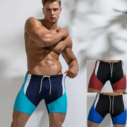 Męskie stroje kąpielowe mężczyźni prędkość stroju kąpielowego letnia odzież sportowa pływanie pnie bokserskie bokser Swimsuits Sunga Masculina Zwembroek come da bagno uomo l230314