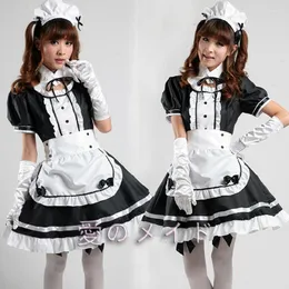 Kawaii Lolita Anime empregada roupa Rosa Azul cosplay empregada roupa  Lolita saia traje bonito japonês traje cosplay anime roupa