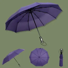 Umbrella Umbrella fêmea automática inteligente ao ar livre e presente para homem de chuva dobrável à prova de vento Designer 230314