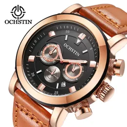 Armbandsur Ochstin mode militär kronograf mens klockor topp män kvarts klocka relogio masculino mäns affärsklocka
