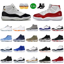top quality Casual Shoes Cherry 11 11s XI Men Basketball DMP 2023 Top Jumpman Pantone Cool Grey Pure High Cap And Gown Mens Women Outdoor Sneakers 36-47
