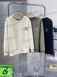 Men's Hoodies Sweatshirts In early spring of 2023 the new style of bird-like bone bird embroidery round-neck casual couple's sweater male and female ancestral T230314