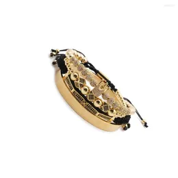 Серьги ожерелья устанавливают 4pcs очарование браслетов медные бусины упругие веревки Дружба плетеные браслет ручной работы