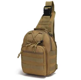 Taktyczna torba na klatkę piersiową plecak molle ramię worki na ramię na zewnątrz kempingowe wędrówki Cross -Company Messengers Bag Camuflage Sling Packs