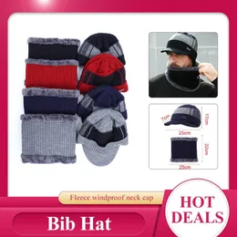 Beralar Beanies Erkekler Eşarp Örme Şapka Kapağı Erkek Artı Bonnet Sıcak Yün Kalın Kış Şapkaları Kadınlar için Beanie 2023 Açık Mekan Kapakları
