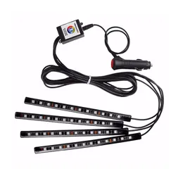 Bil LED -strip ljus Appkontroll bilar Interiör Ljus uppgraderade 16 Fastacolors Infiniter DIY Färger Atmosfär i lysslamporna Usalight