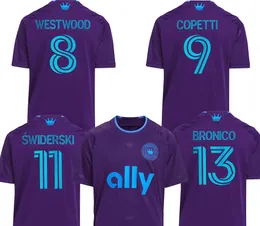 23-24 Charlotte FC Swiderski Men Soccer Jerseys Thai Quality Kingcaps Jersey 11 Swiderski 8 Westwood 9 Copetti 13 Bronico 14 Byrne 14 Byrne 15 Bender Training