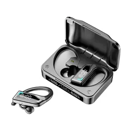Q8 TWS Trådlösa hörlurar Hifi Stereo Touch-hörlurar 5.2 Bluetooth-kompatibel sportvattentät öronkrok med mikrofon