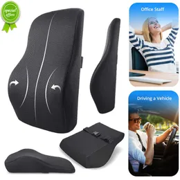 New Memory Foam Auto Rear Seat Back Headrest in the Car Lumbar Supports Travel Car Interior Accessories