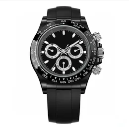 Mens Full Fashion Designer Watches Ceramic Watch 7750 Chronograph Mechanical Automatic Movement Import Rubber Watchband Limited Edition 10 421823 Band