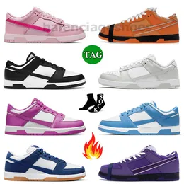 kust zwart wit mannen vrouwen schoenen sneakers ontwerper laag panda grijs mist fuchsia roze medium olijfgroen appel unc chunky lows skateboad trainers 36-47