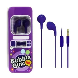Gratis DHL! Ilu Bubble Gum Talk Generation 2 3rd Earphone Colorful Wired Handfree 3,5 mm Earbuds Sport Stereo i öronhuvudset med MIC Remote Control för Android -telefon