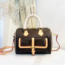 Designer Luxus SPEEDY BANDOULIERE 25 M20852 M20919 Braune Canvas-Tasche Fall For You Handtasche