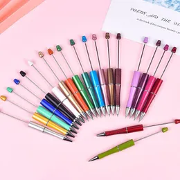 10pcs Boncuklu Kalem Boncuk Pens Mücevherat için Plastik Top Mevcut DIY Yapımı