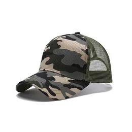 Quality Formation Unified Solid Color Light Board Breathable Baseball Cap Summer Sun-Proof Net Hat Five-Piece Cap Truck Driver Cap Wholesale