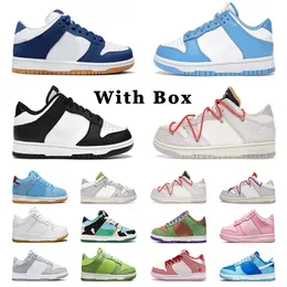 nike sb dunk low Kids Shoes Outdoor Panda Chunky Boys Girls Dodgers Philies Unc Strange Love Label White Sneakers Children【code ：L】toddler Trainers