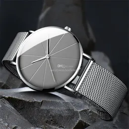 Os homens assistem a relógios de negócios, designer de relógios de pulso de quartzo metal strap Montres de luxuewatches de pulso