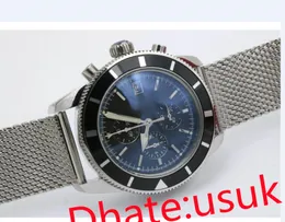 Orologi Luxury Watch Men Watches Chronograph Ocean Quartz Movement Man Fashion Man orologio da polso 1884 Sapphire Luminio