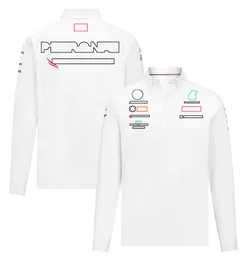 2023 F1 Racing Suit Kort ärm T-shirt Casual Crew Collar Tee Team Work Clothes Polo Suit kan anpassas samma stil