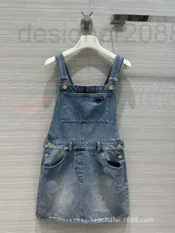 Casual Dresses Designer Live Broadcast of Women's Clothing College Style Girls 'mångsidiga smala denimbälte kjol lcmy