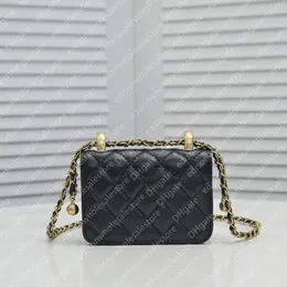 Designer CF 12 cm mini Bag 3Color Luxury Prooods axelväskor Kvinna fårskinn crossbody väskor mode high-end kedjepäskor lady handväska