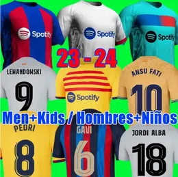 23 24 PEDRI GAVI Soccer Jersey Barca LEWANDOWSKI FC FERRAN Camiseta De Futbol AUBA Barca RAPHINHA 2022 2023 ANSU FATI Football Shirt MEMPHIS Barcelona Kits Men Kids