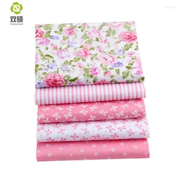 Clothing Fabric Drop Pink Color ShuanShuo Brand Cotton Bundle Patchwork Textile Diy Sewing For Doll Clothes Bags 40 50 Cm