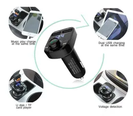 818D 500D X8 Transmissor FM Aux Modulador Bluetooth Handsfree Car Kit Car Audio MP3 Player com 3.1A Carga rápida Carregador de carro USB duplo LL