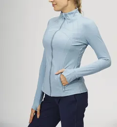 Lu Lu Lemens Abiti Yoga Abbigliamento fitness Cardigan Abbigliamento sportivo da donna Giacche esterne Abbigliamento outdoor Casual Allenatore da corsa per adulti Esercizi Top a maniche lunghe Cerniera