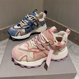 Sneaker piatta piatta retrò autuspin donne inverno in pelle autunno cuoio accogliente pavimentazione accogliente calzature alla moda all'aperto 35-40