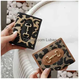 Münze Geldbörsen Koreanische Brieftasche Damen Kurzer Reißverschluss Leopardenmuster Mtifunktionelle große Kapazität Handtasche Drop Lieferung Taschen Lage Zubehör Dhvwe