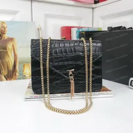 Designer Black Shoulder Bag Wallet Handbag Women Handbags Crossbody Soho Bag Disco Gold Chain Fringed Messenger Bags Luxury Purse 22CM With Dust Bag