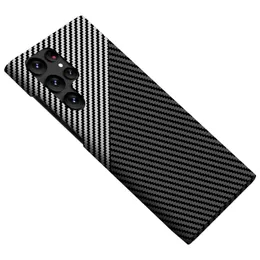 Carbon Fiber Cases For Samsung Galaxy S23 Ultra S22 Plus S21 Case PC Ultra Thin Fashion Hard Protective Cover